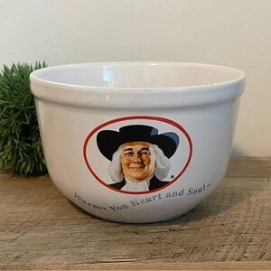 Quaker Oatmeal Warms You Heart and Soul Vintage Ceramic Bowl